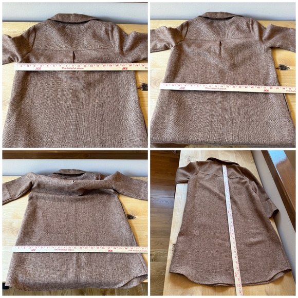 TUCKERNUCK AMELIA BASKET WEAVE SHIRT DRESS SWING SHAPE 3/4 SLEEVE POCKETS NEW XS - Picture 10 of 11